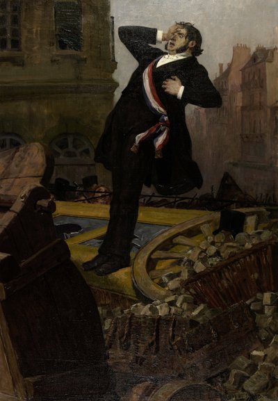 Śmierć zastępcy Alphonse Baudin 3 grudnia 1851, 1902. autorstwa Jean Paul Laurens