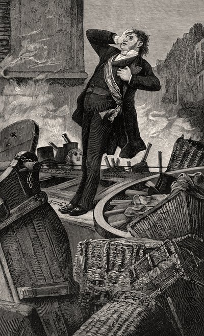 Śmierć Baudina - ilustracja z Histoire d