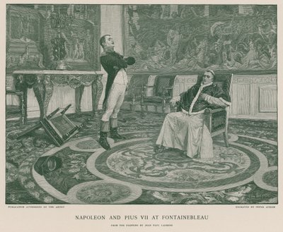 Napoleon i Pius VII w Fontainebleau autorstwa Jean Paul Laurens