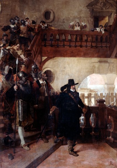 Aresztowanie radnego Broussela, 26 sierpnia 1648 r. XIX i XX w. autorstwa Jean Paul Laurens