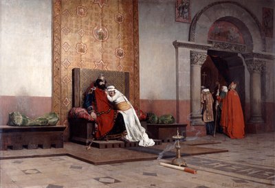 Ekskomunika Roberta Pobożnego, 1875 autorstwa Jean Paul Laurens