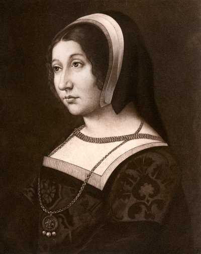 Nieznana kobieta, dawniej znana jako Margaret Tudor, ok. 1520, 1902. autorstwa Jean Perreal