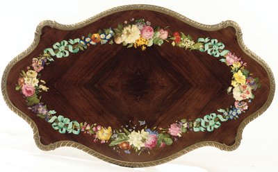 Stół centralny Napoleona III, ok. 1856 (palisander i emalia) (patrz także 476434 i 476436) autorstwa Jean Pierre Alexandre Tahan