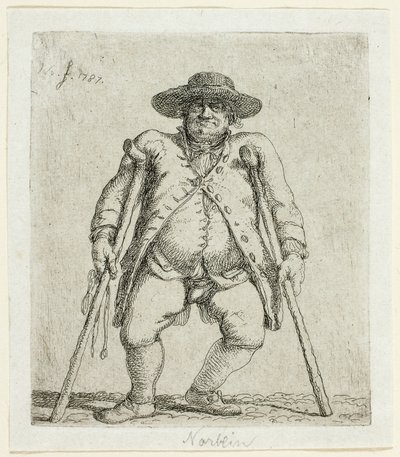 Błagający człowieku autorstwa Jean Pierre Norblin de La Gourdaine