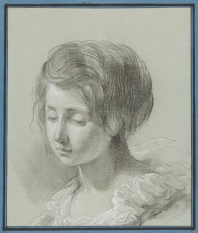 Portret młodej kobiety. Około 1781 autorstwa Jean Pierre Saint Ours