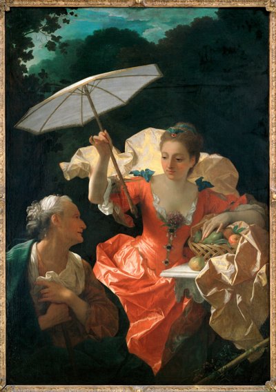 Vertumna i Pomona (obraz na płótnie) autorstwa Jean Ranc