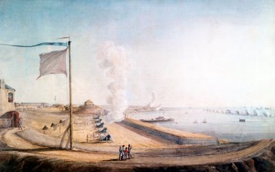 Widok obozu Boulogne-sur-Mer: Napoleon obserwujący angielską flotę autorstwa Jean Rodolphe Gautier
