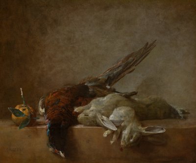 Martwa natura z grą, prawdopodobnie 1750. autorstwa Jean Baptiste Simeon Chardin