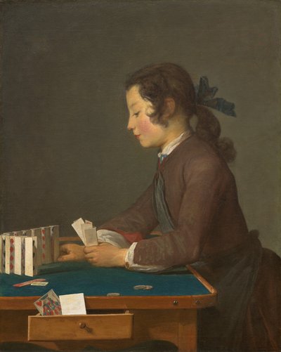 Dom z Kart, prawdopodobnie 1737. autorstwa Jean Baptiste Simeon Chardin