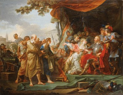 Francuski:  Les Bourgeois de Calais Mieszczanie z Calais autorstwa Jean Simon Berthelemy
