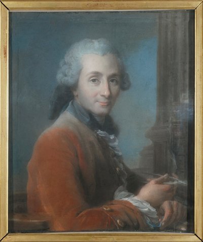 Portret architekta Jacquesa Gondouina de Folleville 1737-1818 , ok. 1930 r. 1780. autorstwa Jean Valade