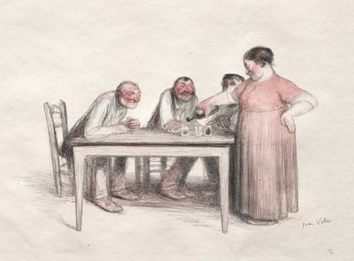 Kieliszek wina autorstwa Jean Veber