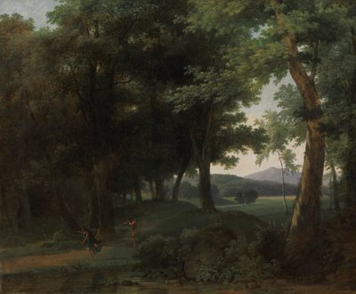 Las z Apollo i Daphne autorstwa Jean Victor Bertin