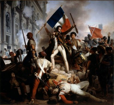 Walka w Hotel de Ville, 28 lipca 1830 autorstwa Jean Victor Schnetz