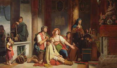 Modlitwa do Madonny, 1831 autorstwa Jean Victor Schnetz