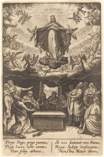 Wniebowzięcie Dziewicy autorstwa Jean Waldor after Jacques Callot
