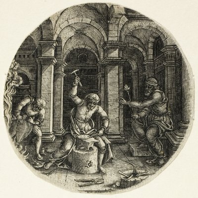 Święty Eligiusz i król Dagobert autorstwa Jean de Gourmont