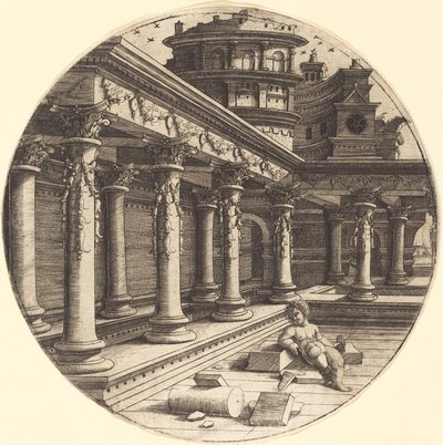 Niemowlę w Galerii autorstwa Jean de Gourmont I