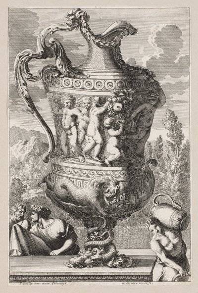 Urna dekoracyjna, XVII wiek. autorstwa Jean le Pautre