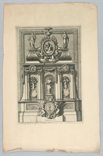 Projekt Tabernakulum z „Tabernakulum” autorstwa Jean le Pautre