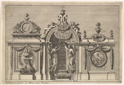 Projekt tabernakulum w dwóch wariantach, z: Tabernacles à l