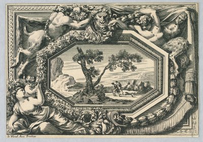 Panel z "Ozdoby panelowe" autorstwa Jean le Pautre