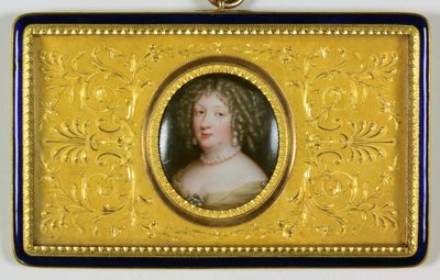 Pani o imieniu Madame De Montespan (emalia) autorstwa Jean the Elder Petitot