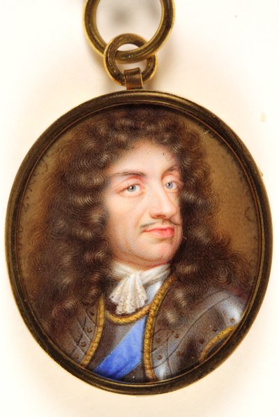 Karol II autorstwa Jean the Younger (attr.to) Petitot