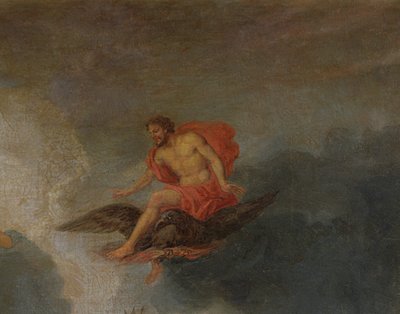 Zeus, fragment z Gajów Wersalskich, 1688-93 autorstwa Jean the Younger Cotelle