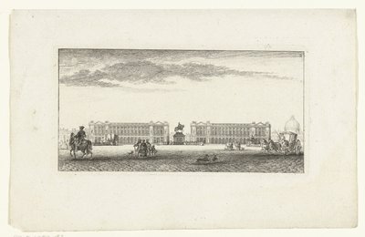 Widok na Plac Ludwika XV w Paryżu Vues de Paris (tytuł serii) Widoki Paryża (tytuł serii) autorstwa Jeanne Françoise Ozanne