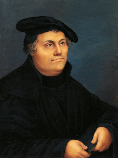 Szwajcaria, Genewa, Portret Marcina Lutra (1483-1546) autorstwa Jeanne Henriette Rath
