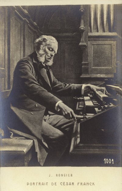 Cesar Franck, urodzony w Belgii kompozytor, pianista, organista i nauczyciel muzyki, który w dorosłym życiu pracował w Paryżu (1822-1890) autorstwa Jeanne Rongier