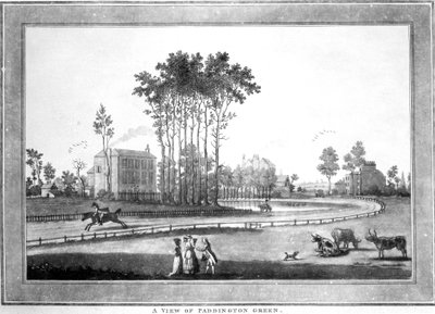 Widok Paddington Green, 1782-3 (akwatinta) autorstwa Jefferyes Hammett O