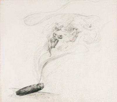 W dymie autorstwa Jehan Georges Vibert