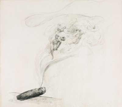 W Smoke, 1800. autorstwa Jehan Georges Vibert