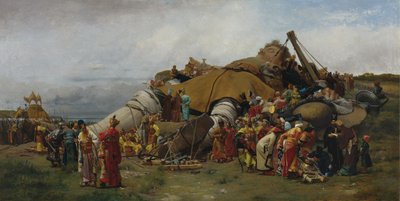 Guliwer i Lilliputowie autorstwa Jehan Georges Vibert