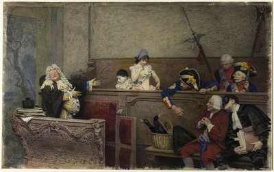 Próba Pierrota autorstwa Jehan Georges Vibert