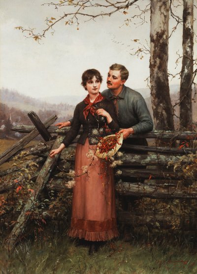 Kapelusz pełen gorzkiej słodyczy autorstwa Jennie Augusta Brownscombe