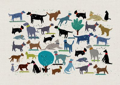 Psia miłość, 2024 (mixed media) autorstwa Jenny Frean