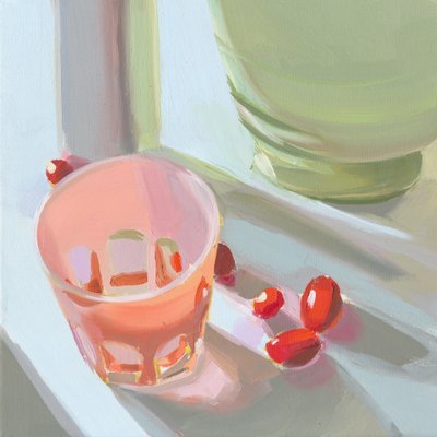 Różowe szkło autorstwa Jenny Westenhofer
