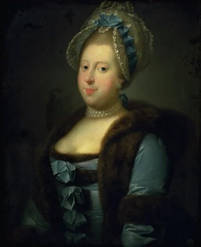 Caroline Matylda, królowa Christiana VII autorstwa Jens Juel