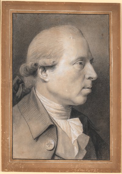 Portret rzeźbiarza, profesora Nikolaja Dajona autorstwa Jens Juel