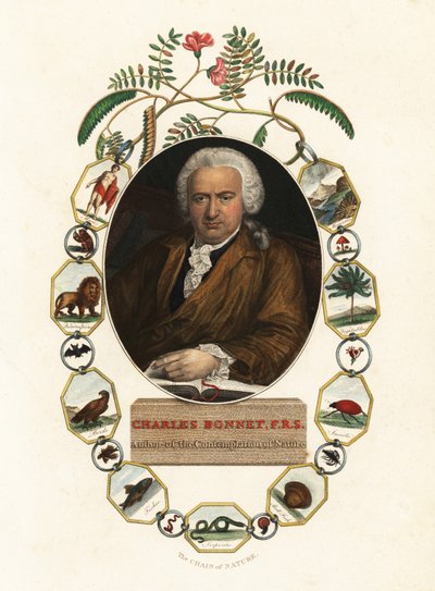 Portret Charlesa Bonneta, przyrodnika genewskiego.1803 (rycina) autorstwa Jens Juel