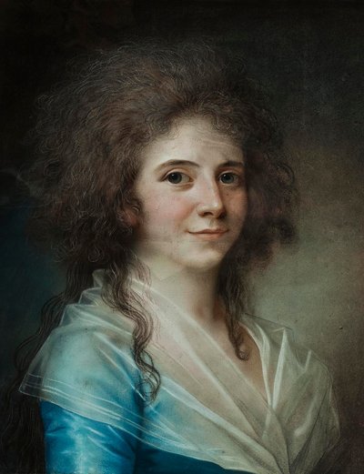 Portret damy dworu Wilhelmine Bertouch autorstwa Jens Juel