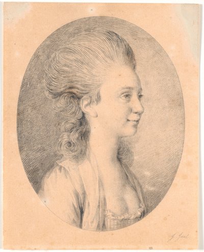 Portret Susanne Elisabeth Holm, zwanej Julie, pierwszej narzeczonej Juela autorstwa Jens Juel
