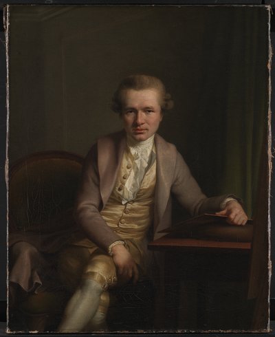 Grawer Johann Friderich Clemens przy swoim stole roboczym autorstwa Jens Juel
