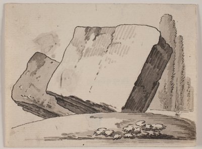 Fragmenty ruin i cyprysy autorstwa Jens Petersen Lund