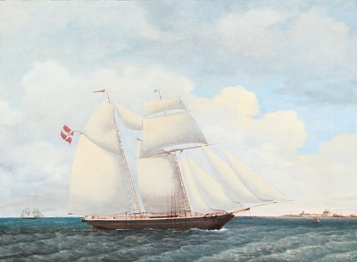 Szkuner "Adolphine" autorstwa Jens Thielsen Locher