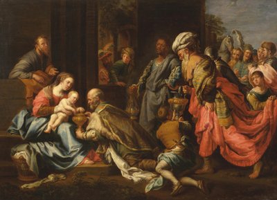 Adoracja Królów według van Loona autorstwa Jeremias Majer