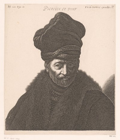 Portret Filona z Aleksandrii Philon le Juif (tytuł na obiekcie) Popiersia filozofów i królów (tytuł serii) autorstwa Jerôme David (attributed to)